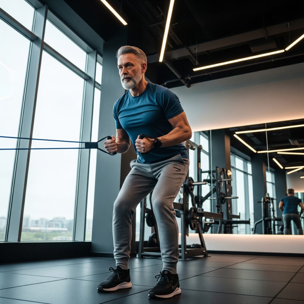 Mann im Gym