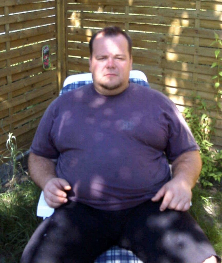 Mario mit starkem Übergewicht 2008.