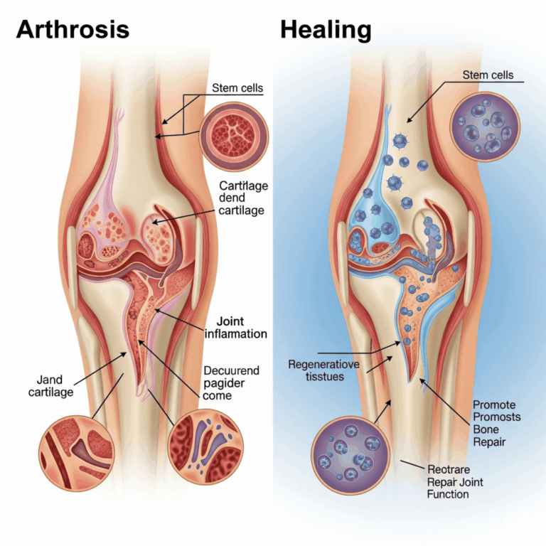 Das Bild zeigt Kniegelenke die trotz Arthrose geheilt sind
