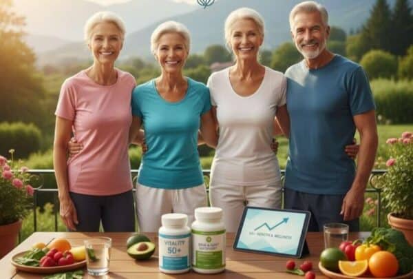 Vitalstoffe für Senioren ab 50, unterstützt das Wohlbefinden und die Fitness im Alter.